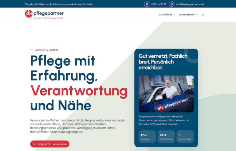 Teaserbild zum News-Beitrag über den neuen Internetauftritt der pflegepartner